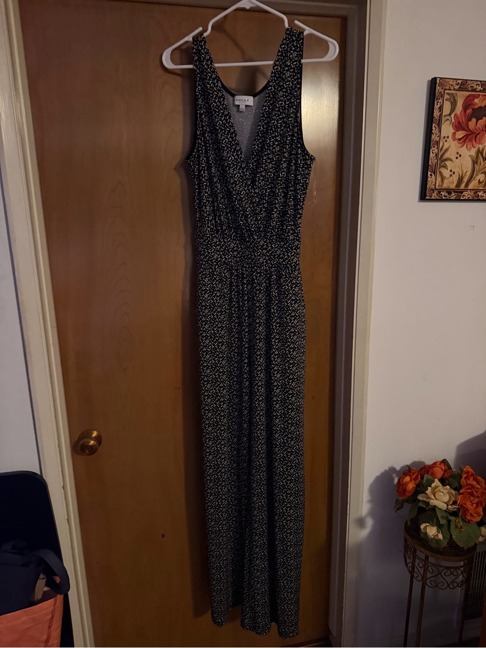 Gilli Black Printed Sleeveless Jumpsuit